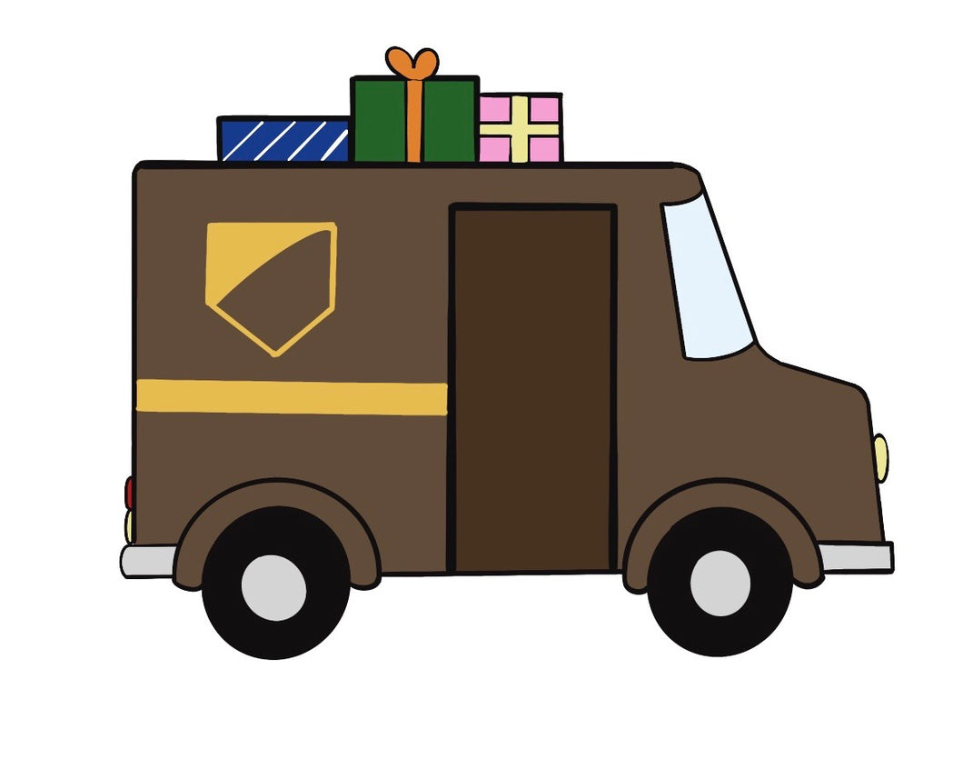 Brown Delivery Truck
