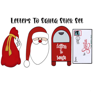 Letter To Santa 4 pc Stick Set
